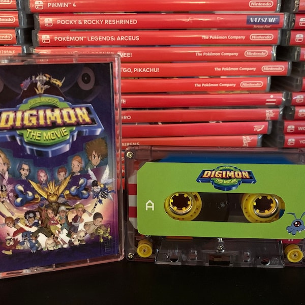 Digimon: The Movie (2000) Custom Cassette Tape for Soundtrack OST
