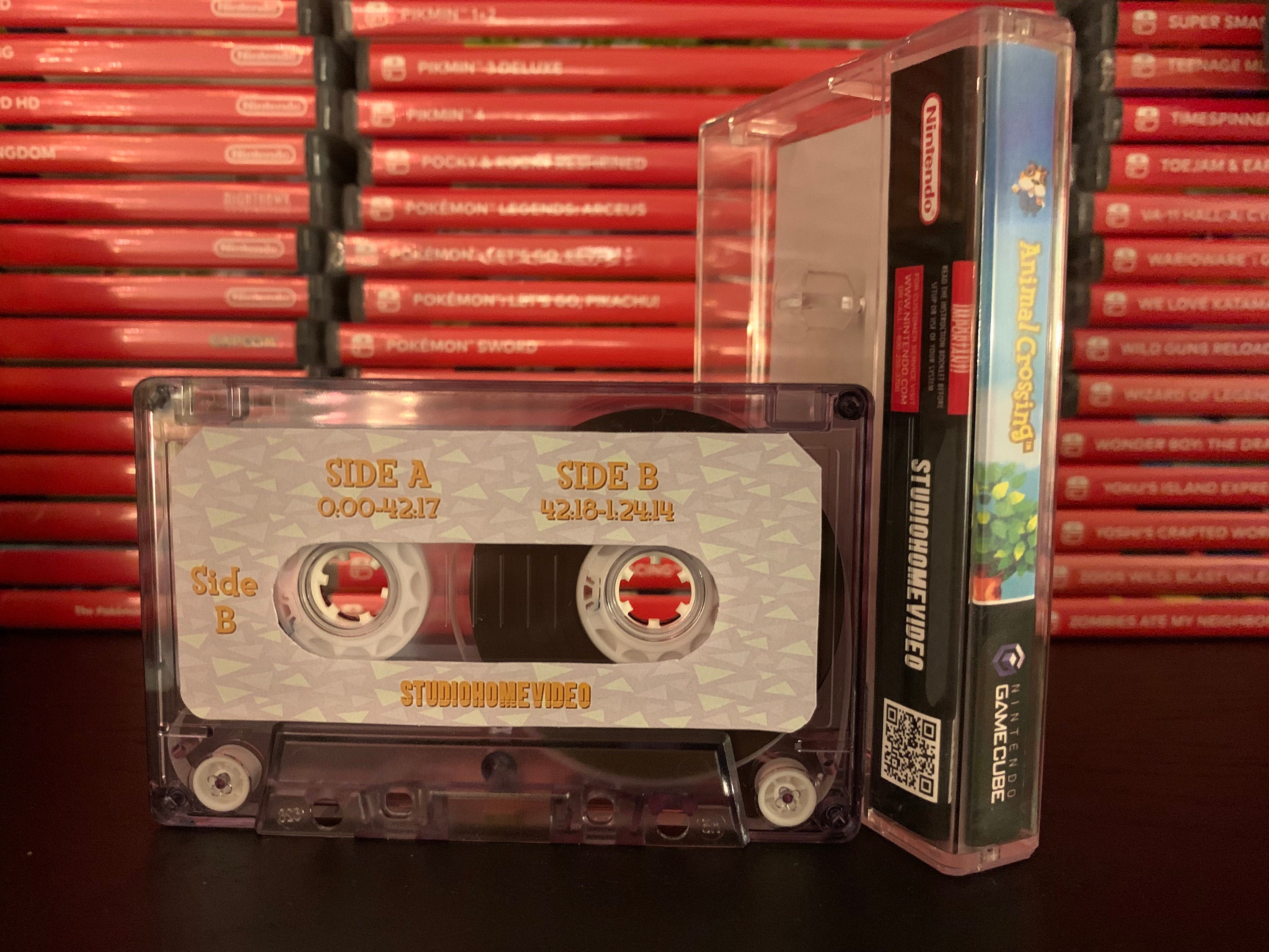 Animal Crossing (2001, Nintendo Gamecube GCN) Custom Cassette Tape