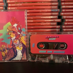 Hotline Miami (2012) Niestandardowa grafika fanowska na kasecie magnetofonowej do ścieżki dźwiękowej OST