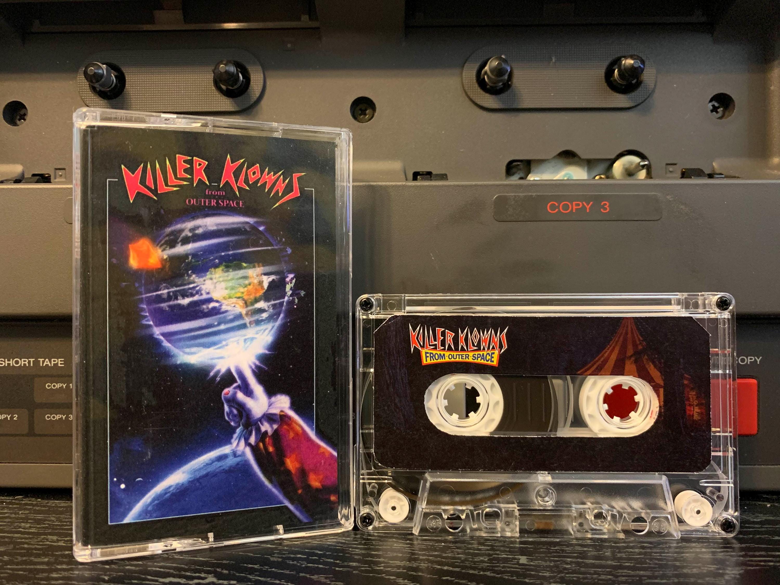 Killer Klowns From Outer Space (1988) Custom Cassette Tape Fanart Artwork  for Soundtrack OST