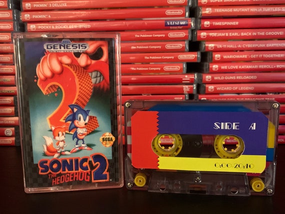 Sonic the Hedgehog 2 (1992, Sega Genesis) Custom Cassette Tape for Soundtrack OST