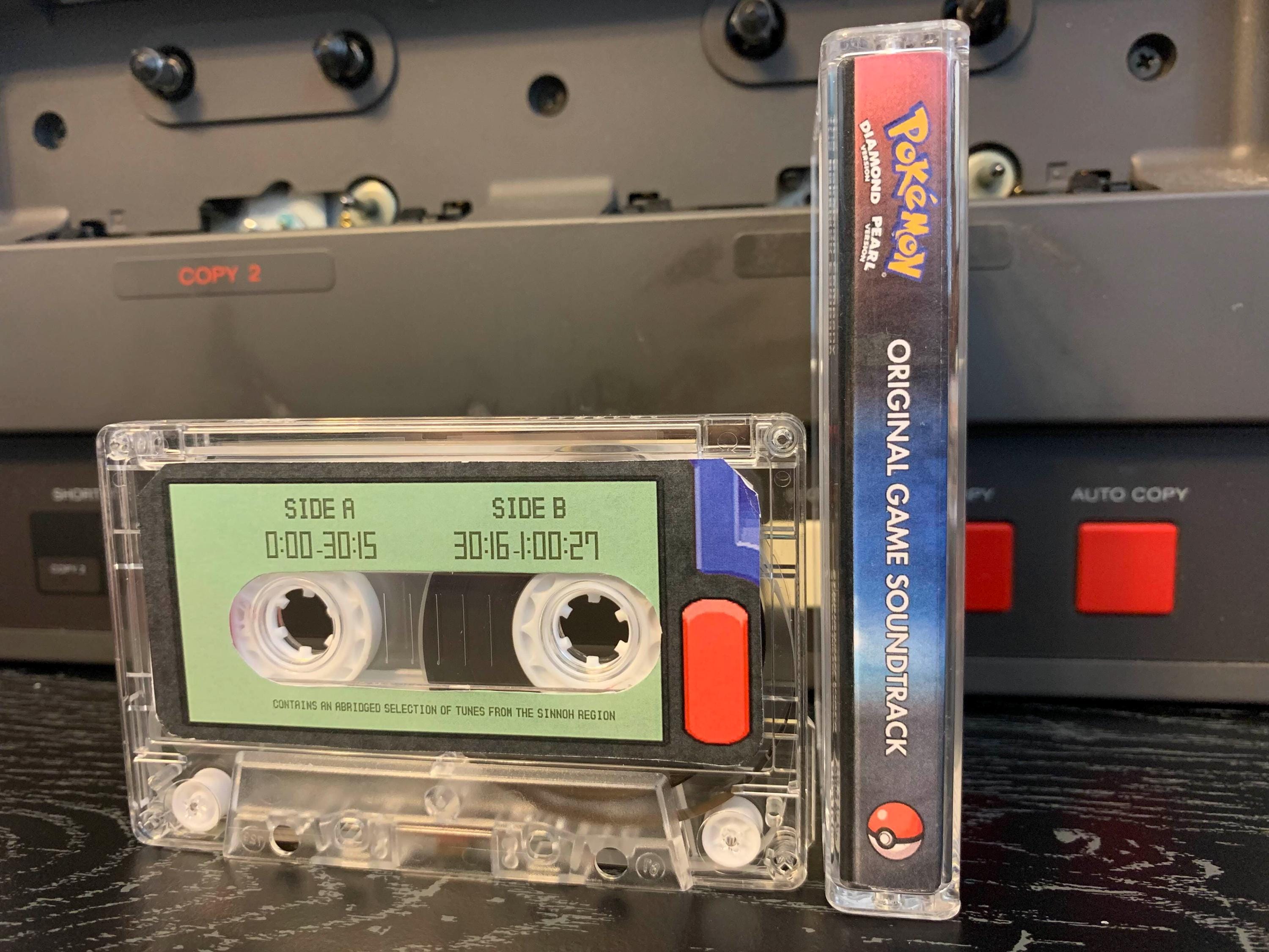 Pokemon Diamond and Pearl (2007) Custom Cassette Tape for