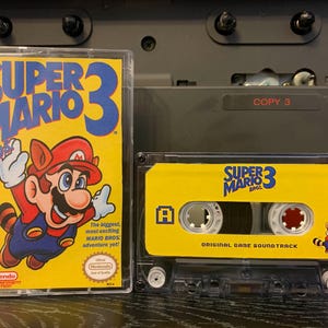 Super Mario Bros. 3 (1990, Nintendo NES) Custom Kassette Fanart Artwork für den Soundtrack OST