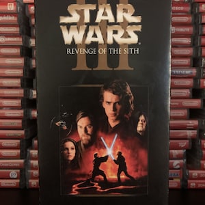 Star Wars Episode III 3 Revenge of the Sith (2005) Custom VHS Tape Slipcover Sleeve Artwork + Blank VHS Tape