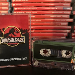 Jurassic Park (1993, Super Nintendo SNES) Custom Cassette Tape for Soundtrack OST