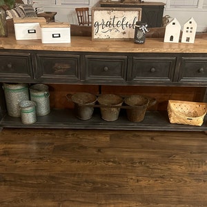 Console Table // Sofa Table // Farmhouse Accent Table // Entry Table // Entryway Table // Hallway Table image 2