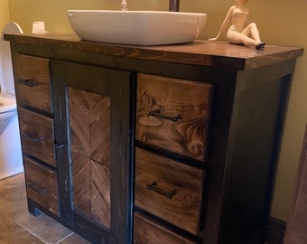 Bathroom Vanity // Bath Cabinet // Solid Wood