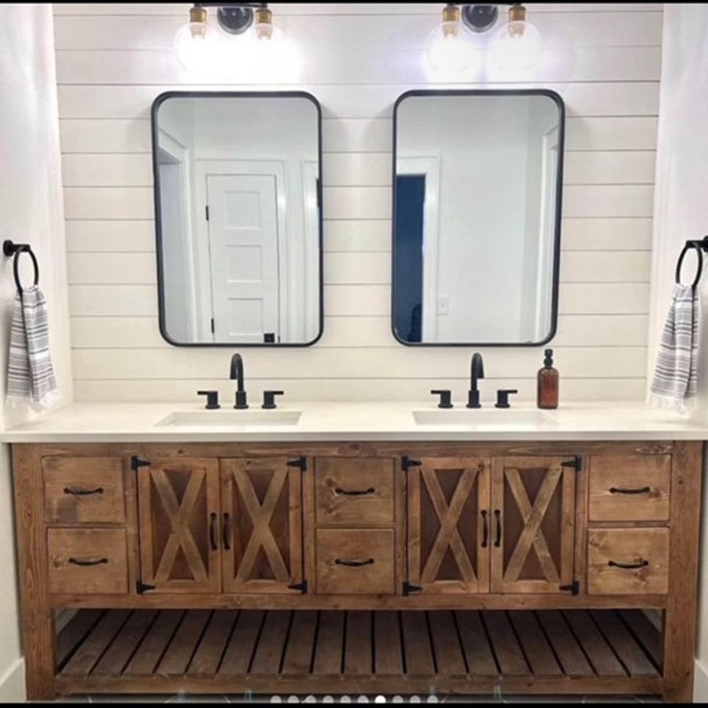 Rustic Bathroom Vanity - Etsy