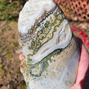 Unique 7th Vein Ocean Jasper Free Form