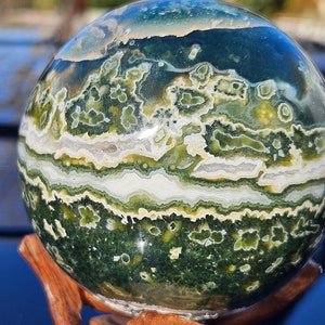 7th Vein Druzy Ocean Jasper Sphere