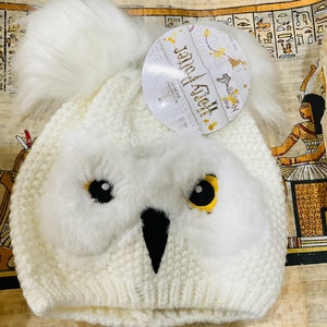 Hedwig Beanie Owl Christmas Knit Hat Harry Potter Hogwarts image 1