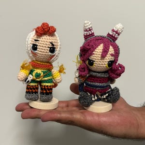 Xayah & Rakan Keychain Plushie, League of Legends Xayah and Rakan, Xayah Keychain, Rakan Keychain, Xayah Gift, League of Legends Gift, LOL