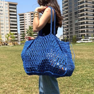 Übergroße handgewebte Strandtasche für den Familiengebrauch - 3XL extra große Strohtasche - Sommerferien große Einkaufstasche - Boho-Reisetasche für Frauen