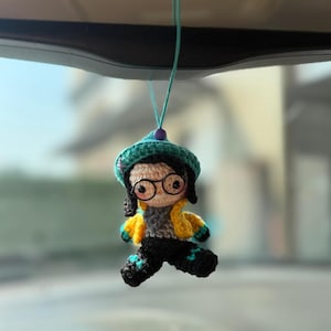 Valorant Killjoy Mini Car Accesory, Valorant Killjoy Keychain, Amigurumi Killjoy, Killjoy Plush, Crochet Valorant, Valorant Keychain