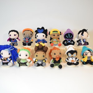 Valorant Plush Keychain, Jett, Reyna, Sage, Phoenix, Killjoy, Viper, Astra, Omen, Valorant Keychain, Raze, Sova, Yoru, Kayo, Astra, Gekko