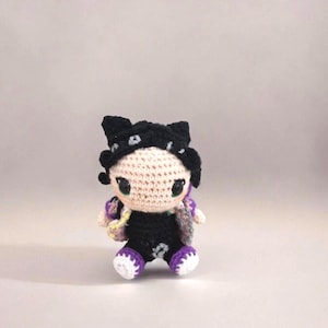 Valorant Clove Crochet Plush Keychain, Valorant Clove Doll, Amigurumi Clove Keychain, Valorant Character, Clove Figure, Clove Desk Figure