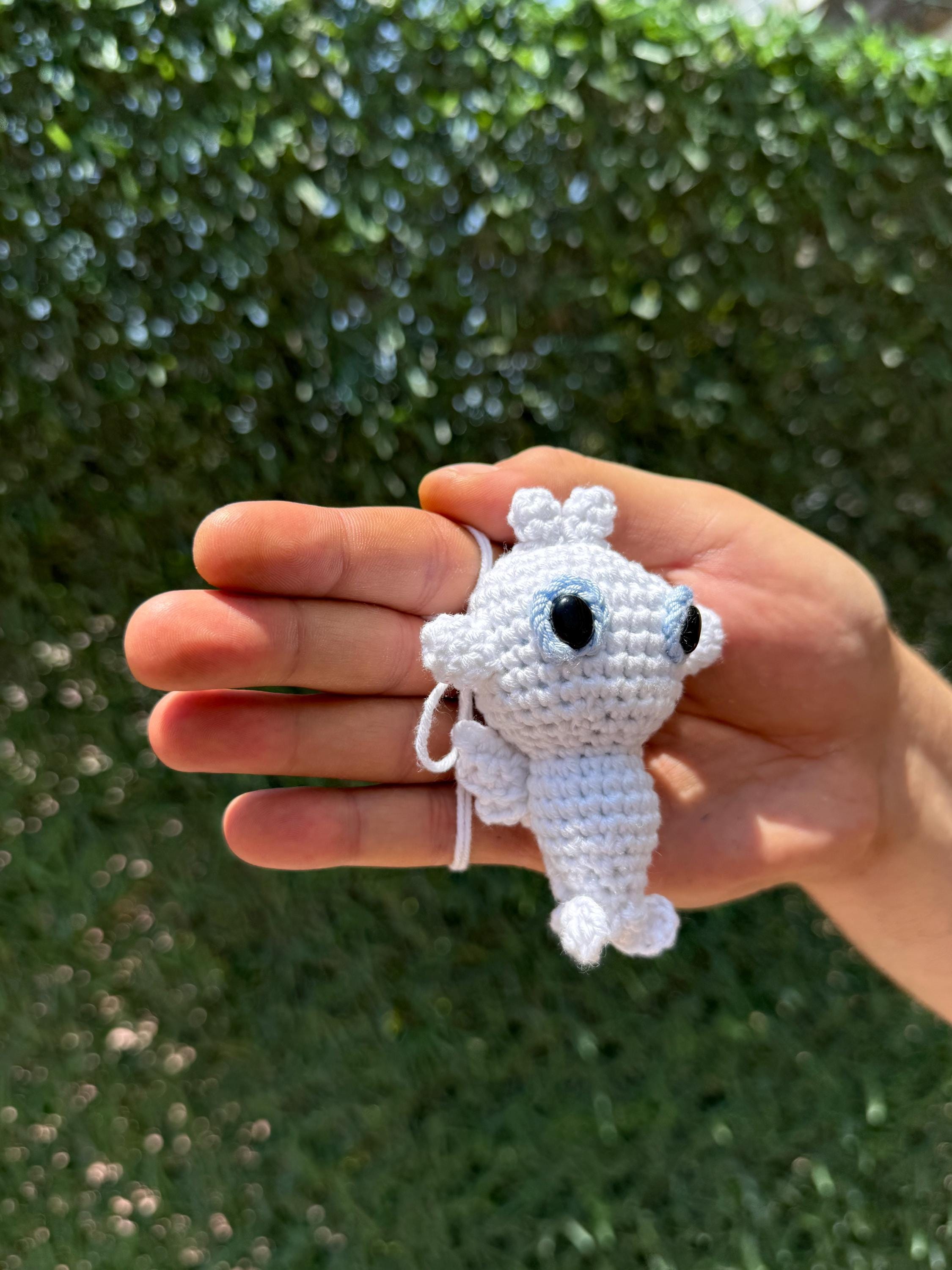 Mini Toothless Dragon Crochet Keychain, Toothless Dragon Plushie, Night ...