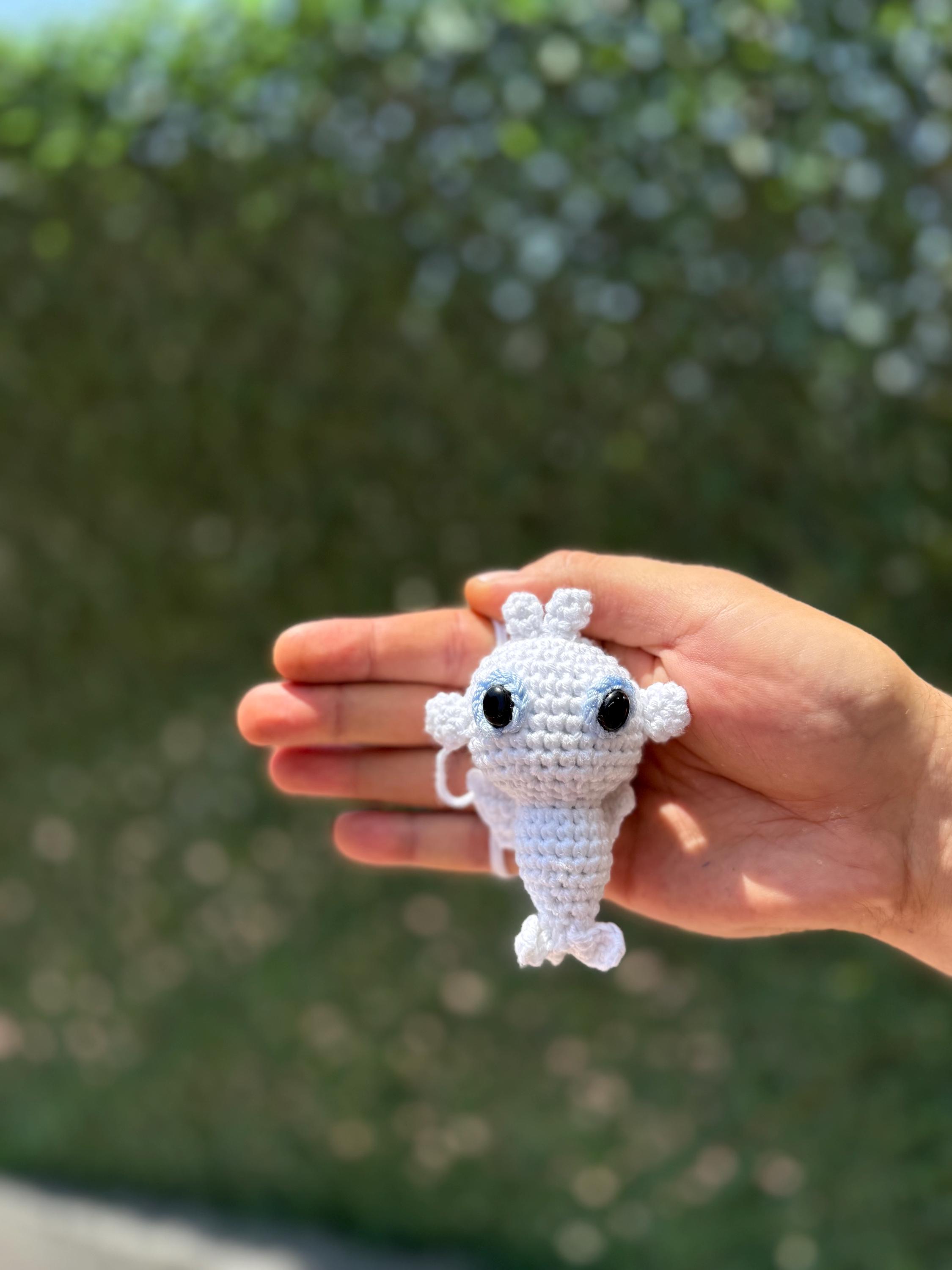 Mini Toothless Dragon Crochet Keychain, Toothless Dragon Plushie, Night ...