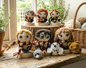Amigurumi Wizard Boy, Plushie Characters, Famous Character Keychain