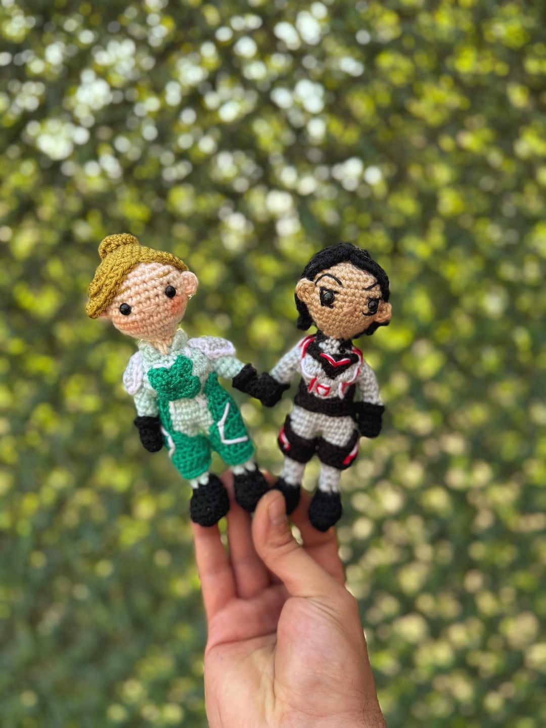Split Fiction Handmade Crochet Plush, Mio and Zoe, Split Fiction