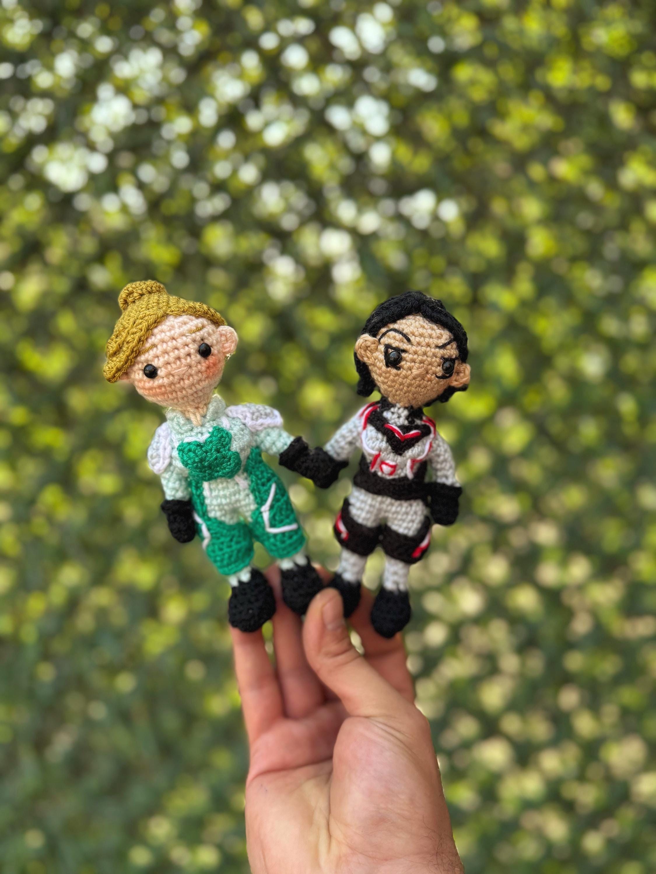 Split Fiction Handmade Crochet Plush, Mio and Zoe, Split Fiction