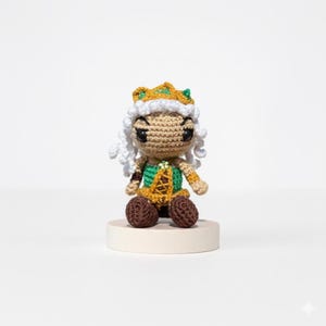 League of Legends Qiyana, bambola Qiyana, Qiyana all'uncinetto, statuetta Qiyana, giocattolo Qiyana, Qiyana amigurumi, Qiyana, LOL, giocattolo da gioco, peluche Qiyana