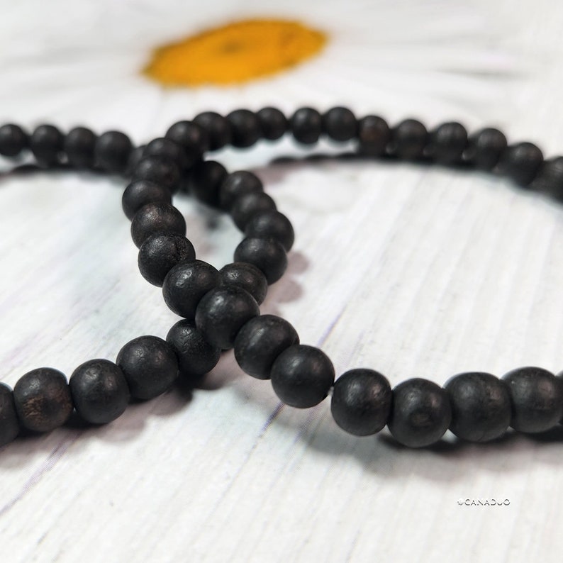 Collection exclusive de bracelets Karungali Ebony L'élégance spirituelle pour conjurer la négativité 6mm (Matte)