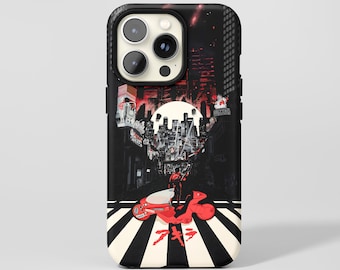 Etui na telefon z motywem anime Akira: projekt Cyberpunk City