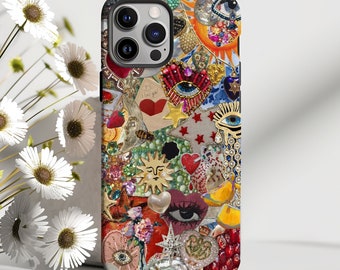 Coquette Collage Phone Case: Scrapbook Style