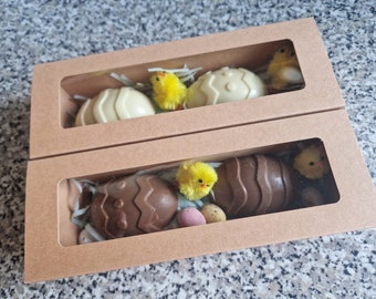 Mini uova di Pasqua ripiene di dolciumi (confezione da 2)