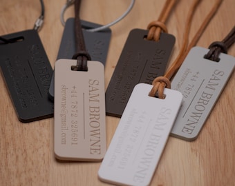 Personliga bagageetiketter Anpassade graverade bagageetiketter Resväskeetikett Resetillbehörsetikett Bagage-ID-etikett Skolväskeetikett Namnetikett Nyckelring