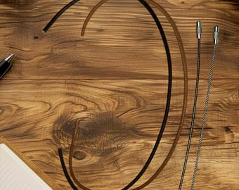 Stainless Steel, Black And Stainless Light & Dark Tan Leather Luggage Straps Key Chain Straps