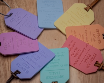 Luggage Tags Personalised Custom Engraved Luggage Tags Suitcase Baggage ID Tag Boys Girls Bag Tag Childs Bag Name Tag Travel Tag Travel Gift