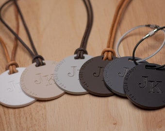 Personalised Luggage Tags Custom Engraved Luggage Tags Suitcase Bag Tag Travel Accessory Tag Baggage ID Tag School Bag Tag Name Tag Keyring