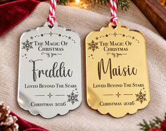 Personalised Christmas Gift Tags | Custom Name Present Tags | Christmas Gift Wrapping | Festive Gift Labels | Gift Tags for Wrapped Presents