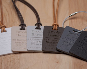 Luggage Tags Personalised Custom Engraved Luggage Tags Suitcase Baggage ID Tag Boys Girls Bag Tag Childs Bag Name Tag Travel Tag Travel Gift