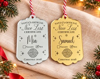 Christmas Gift Tags with Names | Personalised Present Tags | Custom Christmas Labels | Festive Gift Wrapping | Christmas Gift Wrapping Tags