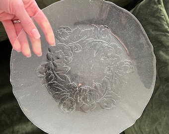 Arcoroc French Dish Glass Plate Serving Platter