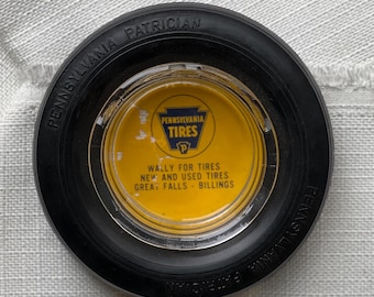 Vintage Tire Ashtray: Pennsylvania Tires Memorabilia