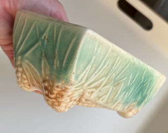 McCoy Pottery Planter with Pinecone Design