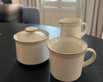 Wellin Endura Coffee Cup Sugar and Creamer Set