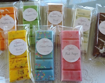 2 oz, Snap Bar Wax Melts, Soy Wax, Wax melt for warmer, Hand Poured, Strong scented, Assorted Home Fragrance, Snap Bar Melt. wax Melt tart.