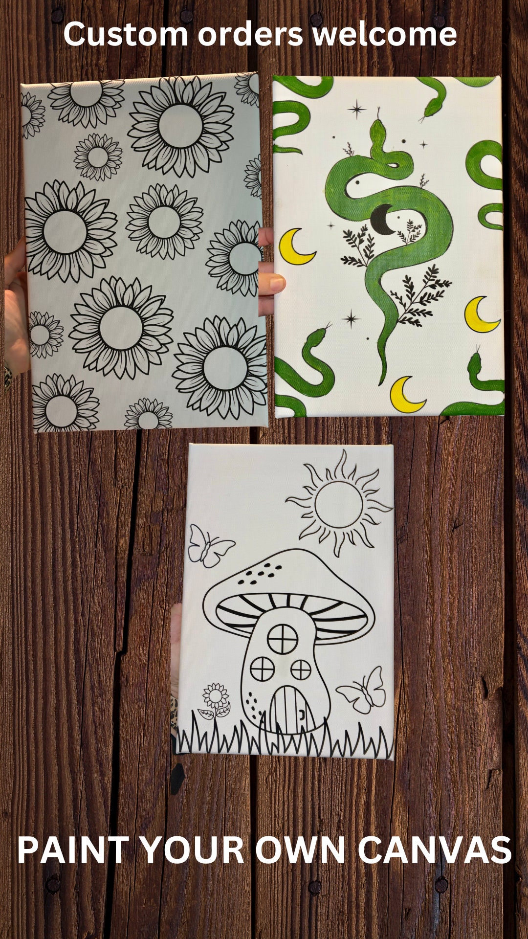 Paint Your Own Canvas Paint Your Own Canvas Anxiety Relief Etsy