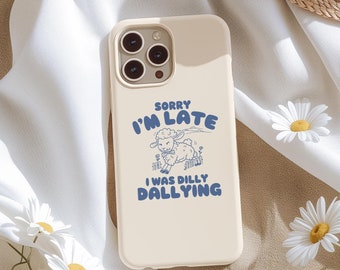 Dilly Dallying Sheep iPhone Case: Funny Meme Gift