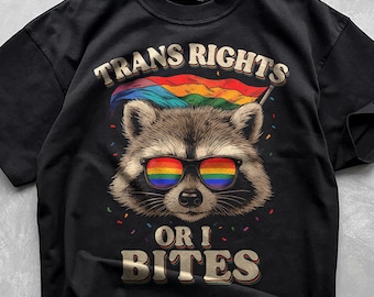 Camisetas inclusivas de derechos trans, camisetas de derechos gay, divertidas camisetas LGBTQ+, camisetas trans, niños trans, camisetas arcoíris del orgullo, divertidas camisetas queer, hombres y mujeres trans.