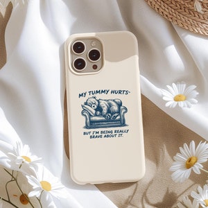 My Tummy Hurts Funny Meme iPhone Case