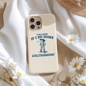 Funny &#39;Lollygaggin&#39; Frog&#39; iPhone Case: Sarcastic Meme Gift