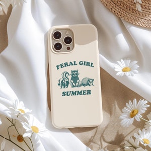 Feral Girl Summer iPhone Case: Funny Meme Phone Cover