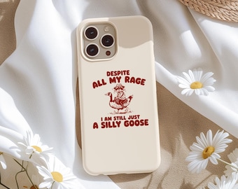 Silly Goose Meme iPhone Case: Funny Sarcastic Gift