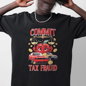 Commit Tax Fraud Tee -funny shirt, funny tee, graphic tees, graphic sweatshirt, sarcastic tshirt, meme shirt, gag gift